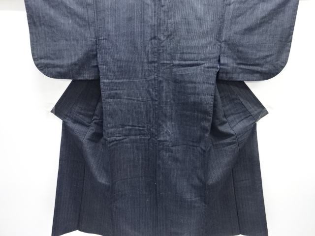 アンティーク　縞木綿着物